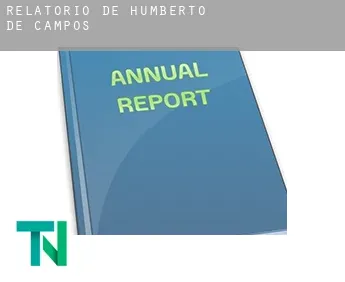 Relatório de  Humberto de Campos
