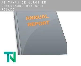 As taxas de juros em  Governador Dix-Sept Rosado