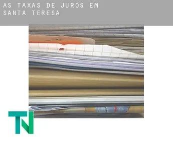 As taxas de juros em  Santa Teresa