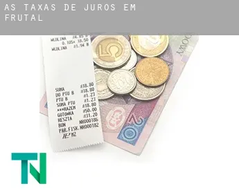 As taxas de juros em  Frutal