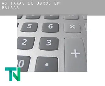 As taxas de juros em  Balsas