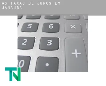 As taxas de juros em  Janaúba