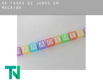 As taxas de juros em  Macaíba