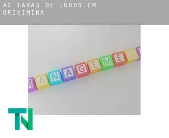 As taxas de juros em  Oriximiná