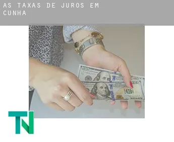 As taxas de juros em  Cunha