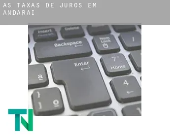 As taxas de juros em  Andaraí