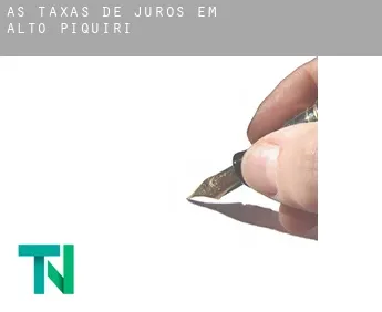 As taxas de juros em  Alto Piquiri