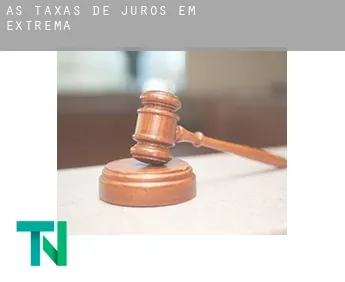 As taxas de juros em  Extrema