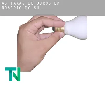 As taxas de juros em  Rosário do Sul