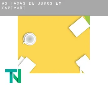 As taxas de juros em  Capivari