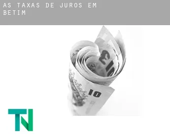 As taxas de juros em  Betim