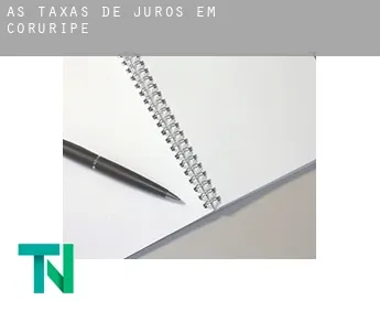 As taxas de juros em  Coruripe