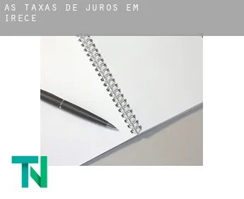 As taxas de juros em  Irecê