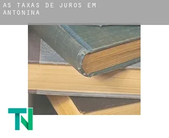 As taxas de juros em  Antonina