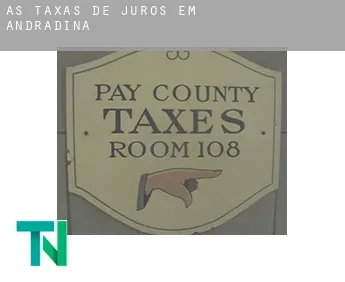 As taxas de juros em  Andradina