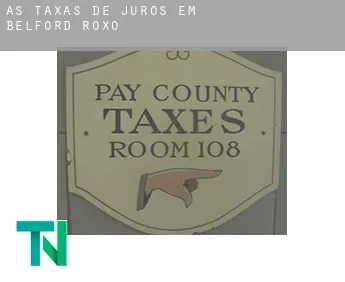 As taxas de juros em  Belford Roxo