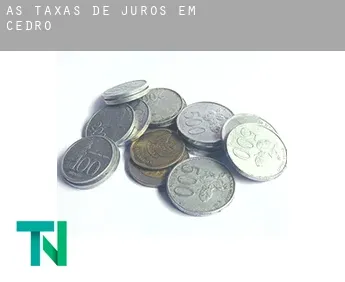 As taxas de juros em  Cedro