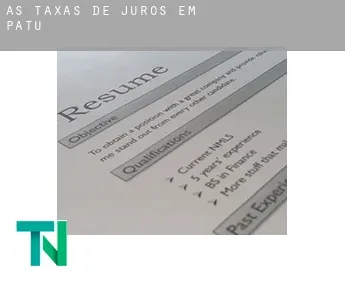 As taxas de juros em  Patu