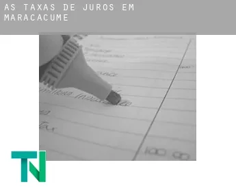 As taxas de juros em  Maracaçumé