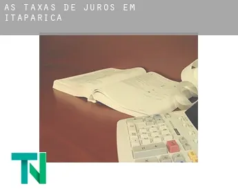 As taxas de juros em  Itaparica