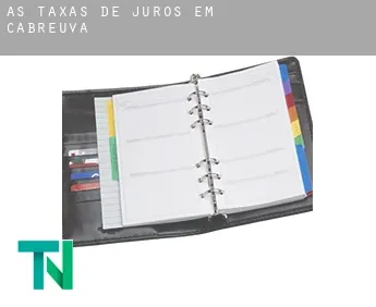 As taxas de juros em  Cabreúva