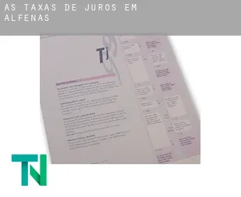 As taxas de juros em  Alfenas