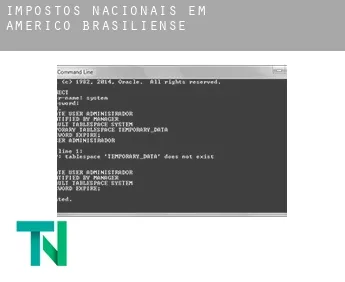Impostos nacionais em  Américo Brasiliense
