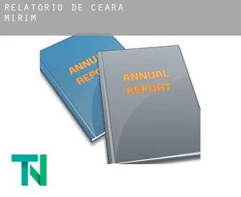 Relatório de  Ceará-Mirim